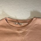 Seven7 Peach Long Sleeve Crew Neck Waffle Knit Thermal  Size S ch