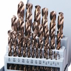 Drillforce 29pcs Drill Bit Set Hss M35 Cobalt Multi-bits Metal Woodworking Tools
