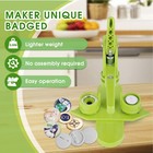 25mm Badge Button Maker Machine Set - Diy Press With 100pcs Parts   Cutter