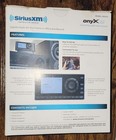 Sirius Xm Onyx Ez - Xez1h1 - Satellite Dock   Play Radio With Home Kit