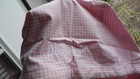 Pottery Barn Kids Pink And White Cotton Gingham Sabrina Basket Liner---- Medium