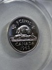 1963 Canada 5 Cents Proof Like Graded Ms 68 By Anacs