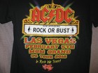 Ac dc Las Vegas 2016 Rock Or Bust Tour Concert T-shirt Adult Size Small