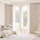 Luxury Living Room Window Curtains 75-90  Blackout Solid Color Room Darkening 
