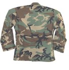 Us Army Combat Woodland Camo Button Military Field Jacket Coat Medium Short Mens