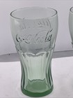 Vintage Libbey Coca Cola Green Tint Glass - 16oz