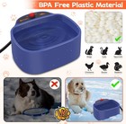 Heated 96oz 2 8l Outdoor Pet Water Bowl For Dogs  Cats  Chickens - Winter Safe