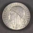 1933 Poland Silver 10 Zlotych Lustrous