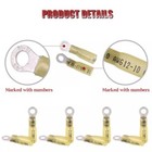 50pcs Wire Crimp Connectors Waterproof Heat Shrink Ring 12-10 Awg Terminals Kit