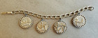Vintage Original 1964 Beatles Bracelet - Gold With 4 Black   White Photos