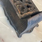 Antique Cast Iron Wall Box Stick Match Holder Wall Safe Matchbox  7  Tall