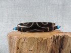 Antique Tibetan 3 Eyes Old Agate Old Dzi Bead Amulet For Pendant B