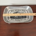 Wilton Armetale Pewter Bread Tray- Give Us This Day Our Daily Bread - Read Descr