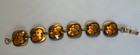 Vintage Signed Enamel On Copper Panel Bracelet Mcm Mid Century Modern