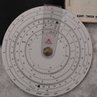 Vintage Concise Circular Slide Rule Made In Japan Instructions   Case Takeda