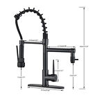 Commercial Kitchen Faucet With Sprayer Swivel Sink Pull Down Mixer Tap W cover