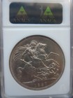 1887 Uk Great Britain Crown Victoria Anscs Au58