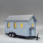 Tiny House Trailer Collectible 1 64 Scale Resin Diorama Model Rubber Tires 