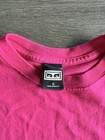 Obey Men s Size Small Pink Graphic T-shirt Oversized 100  Cotton Retro Rare