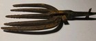 Antique 5 - Tine Prong    Fish Eel Frog Gog Spear Head Tool Rusted Art Decor Usa