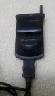 Motorola Startac 3000 Vintage Flip Phone  Black With Charger - Untested 