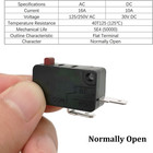 Microwave Oven Door Switch Replacement Part  16a 125vac  Kw3at-16  downward Comp