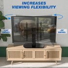 Universal Swivel Tv Stand Modern Tabletop Tv Stand For 37 To 60 Inch Tvs  Black