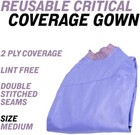 Safecare   Fabric Reusable Critical Coverage Gown  Medium  W ties  Each