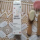 New Baby Hair Brush And Comb Set For Newborns   Toddlers Wooden Baby Brush Set