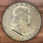  2  Two Franklin 90  Silver Half Dollars Random Dates