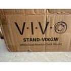 Vivo Dual Monitor Desk Mount White Stand-v002w Full Motion Adjustable