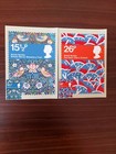 Vintage Phq 61 Post Office Picture Card Stamp 7 82 Set Of 4  British Textiles