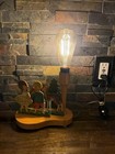 Vintage Wooden Children s Nursery Lamp