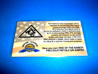 Palladium American Certified Bullion Cert Card  99 9 Pure