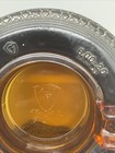         1930 s Amber Glass  firestone The Mark Of Quality  Rubber Truck Tire Ashtray