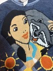 Vintage Disney Pocahontas Meeko Raccoon Knit Sweater Kids M 10 12