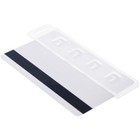 5 Pcs Rigid Vertical Half Card Swipe Badge Holder - Hard Plastic - Specialist Id
