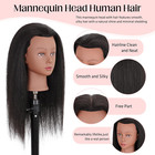 Mannequin Head Human Hair With Ttipod Stand  100  Real Human Hair Mannequin Head
