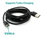 Cord Charger 6ft Usb Cable Power Wire Turbo Charge Sync Black For Att   Verizon