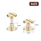 20pack Brass Chicago Screws  6x12mm Post Nail Stud Rivets For Leather Craft