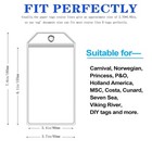 Cruise Luggage Tags  3 Pack  7 7in 3 74in  - Clear  Wide Holders With Waterpr   