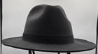 Unbranded Charcoal Gray Wool Felt Fedora Hat 55cm 6 7 8