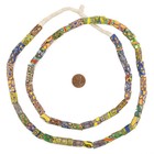 Antique Venetian Millefiori African Trade Beads Extra Long Strand  16484 9mm