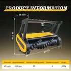 60  Drum Forestry Mulcher Attachment For Bobcat Skid Steer Loader Free Shipping