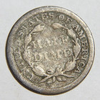 1853-p Us Seated Liberty Half Dime H10c With Arrows -5284-