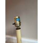 Vintage Brass Candlestick Table Lamp Lion Paw Feet Traditional Gold Accent Light