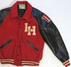 1980 s Vintage High School Letterman Jacket Lh Jr High 11 Patch Uniroyal Label