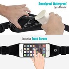 Black Sports Running Workout Waist Bag Belt Phone Case Cover Touch Screen - C66