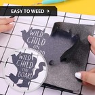 Black Glitter Heat Transfer Vinyl - 12  X 10ft Black Glitter Iron On Vinyl Fo   