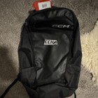 Ccm Ccha Black Nylon Ice Hockey Equipment Bag Zip Closure 2 Pockets Unisex